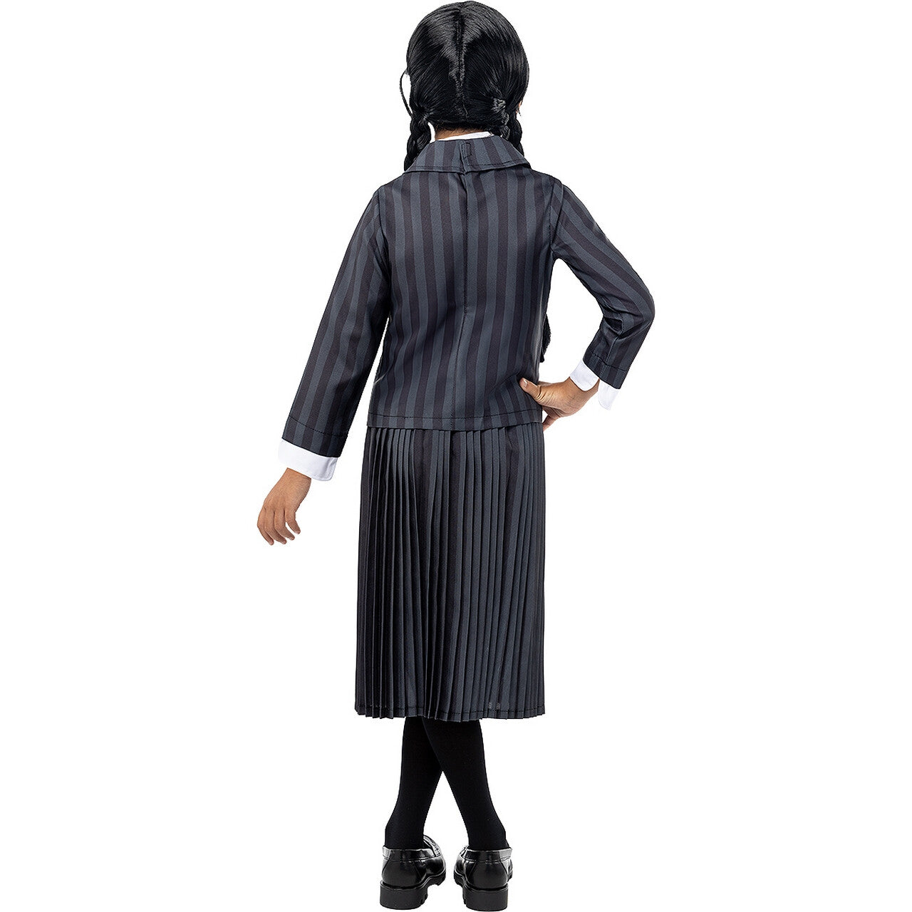 Op deze afbeelding zie je een Kostuums, van het merk Funidelia. Wednesday™ Addams Uniform Costume For Girl Meisje Kostuum