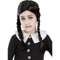 Miss Adams Pruik Met Vlechten Kind