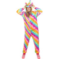 Veelkleurige Unicorn Onesie Vrouw Kostuum