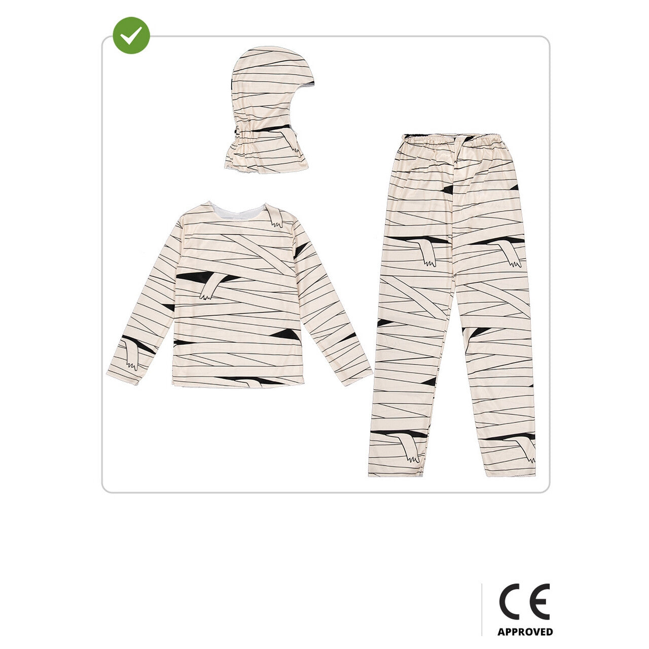 Op deze afbeelding zie je een Kostuums, van het merk Funidelia. Zeer Ingewikkelde Mummie Kind Kostuum
