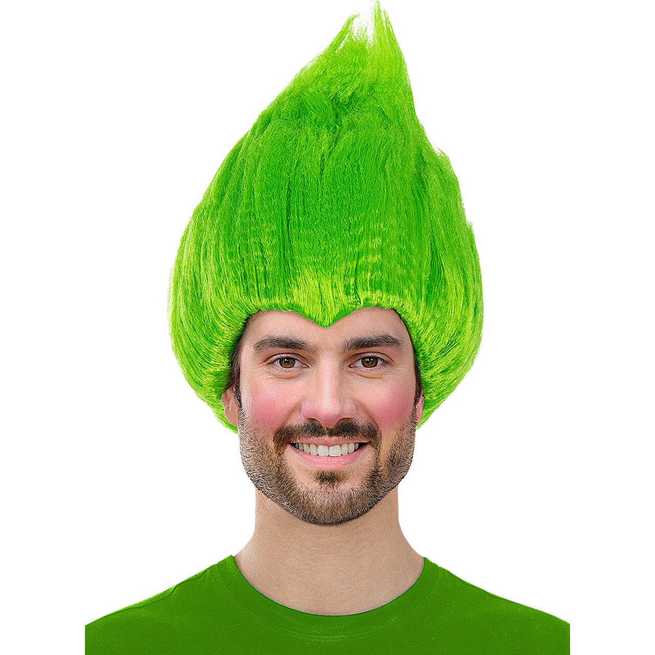 Op deze afbeelding zie je een Accessoires, van het merk Funidelia. Superdolle Trol Pruik Groen