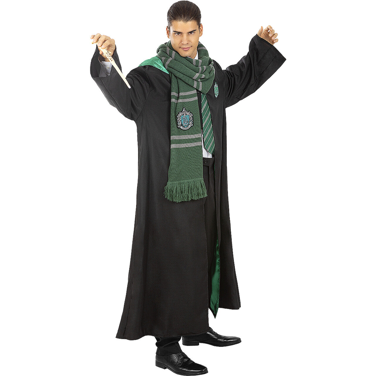 Op deze afbeelding zie je een Accessoires, van het merk Funidelia. Harry Potter Slytherin Sjaal Groen