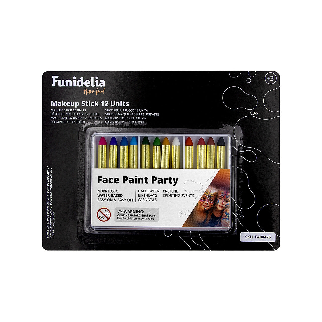 Op deze afbeelding zie je een Accessoires, van het merk Funidelia. Handige Schmink Set 12 Kleuren