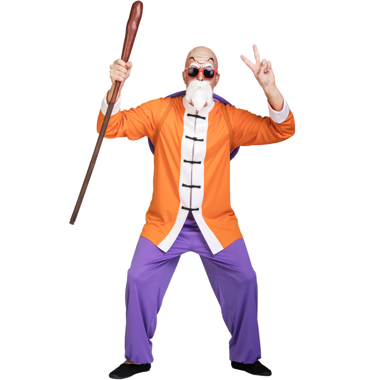 Op deze afbeelding zie je een Kostuums, van het merk Funidelia. Master Roshi Dragon Ball Man Kostuum