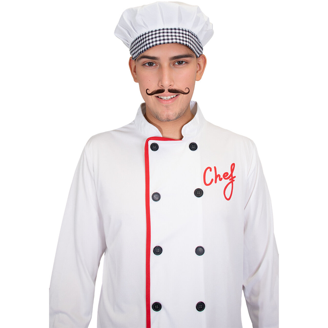 Op deze afbeelding zie je een Kostuums, van het merk Funidelia. Master Sterren Chef Kok Unisex Kostuum