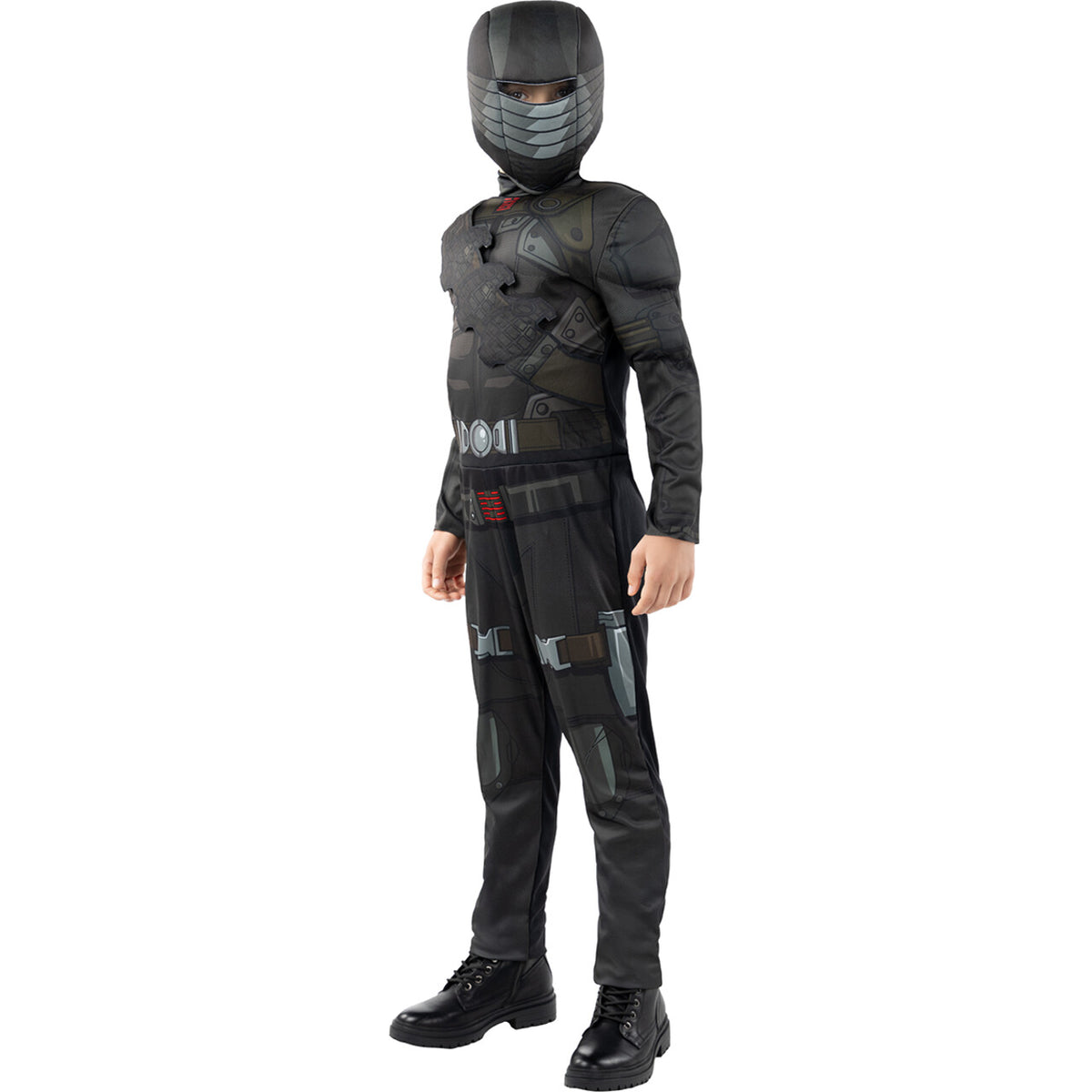 Op deze afbeelding zie je een Kostuums, van het merk Funidelia. Black Snake Eyes G IJoe Kind Kostuum