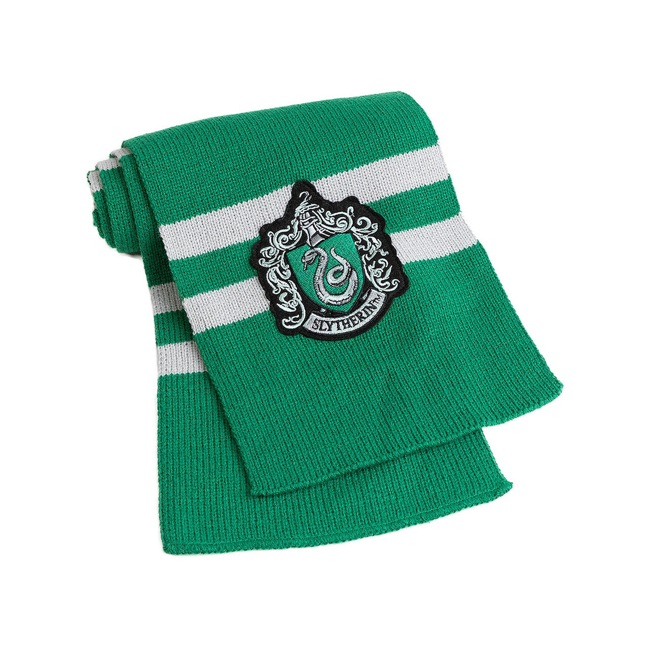 Op deze afbeelding zie je een Accessoires, van het merk Funidelia. Groene Slytherin Sjaal Harry Potter