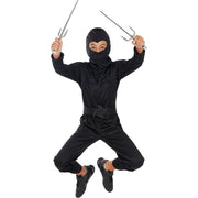Op deze afbeelding zie je een Kostuums, van het merk Funidelia. Schaduw In De Schemering Ninja Kind Kostuum