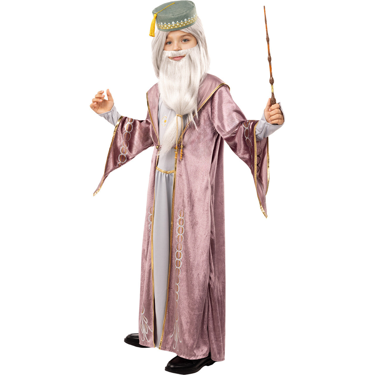 Op deze afbeelding zie je een Kostuums, van het merk Funidelia. Wizard Dumbledore Harry Potter Jongen Kostuum