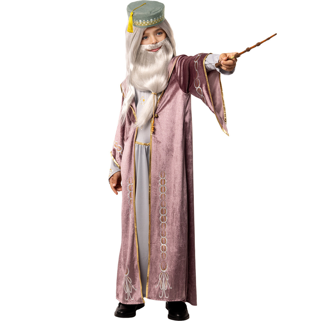 Op deze afbeelding zie je een Kostuums, van het merk Funidelia. Wizard Dumbledore Harry Potter Jongen Kostuum