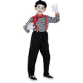 Stille Franse Mime Clown Claude Jongen Kostuum