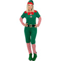 Groene Kerst Elf Telt Voor Twaalf Vrouw Kostuum
