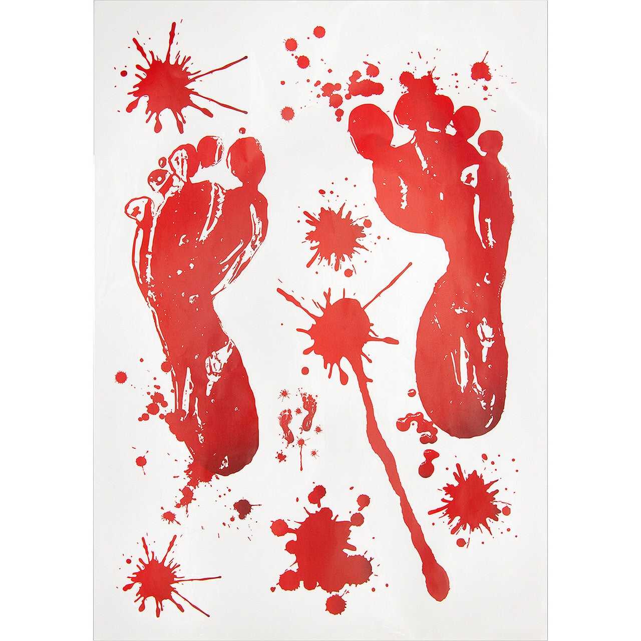 Op deze afbeelding zie je een Decoratie, van het merk Funidelia. Bloody Halloween Stickers 2 Velletjes