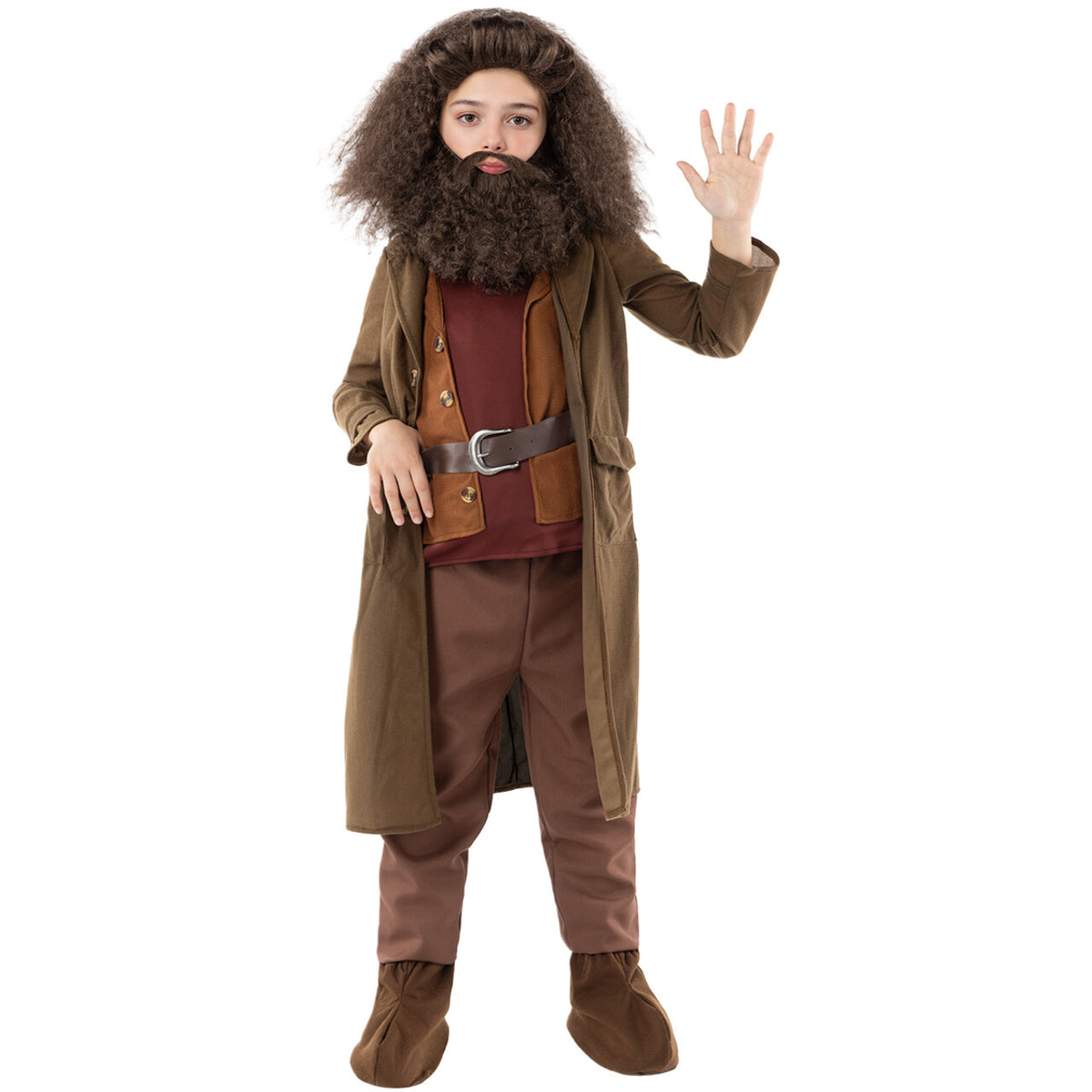 Op deze afbeelding zie je een Kostuums, van het merk Funidelia. Good Young Hagrid Harry Potter Jongen Kostuum