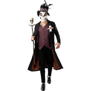 Op deze afbeelding zie je een Kostuums, van het merk Funidelia. Voodoo Master Sjamaan Man Kostuum