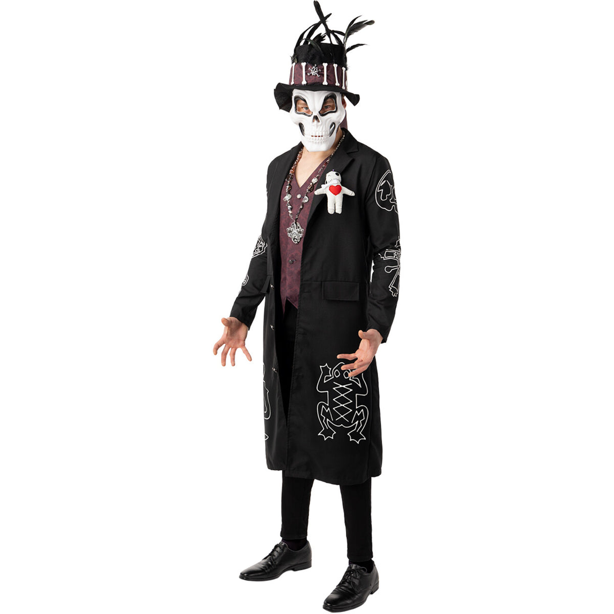 Op deze afbeelding zie je een Kostuums, van het merk Funidelia. Voodoo Master Sjamaan Man Kostuum