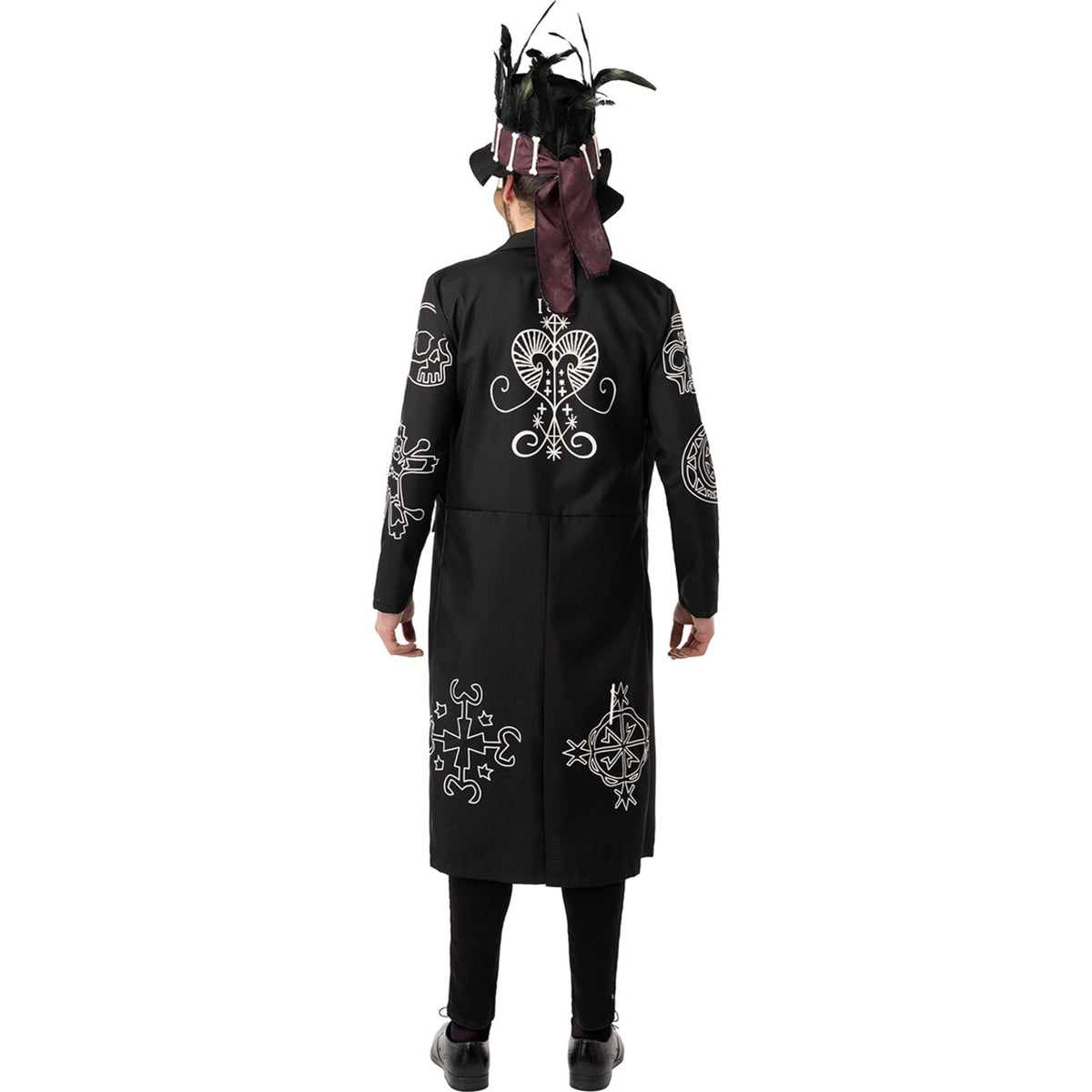 Op deze afbeelding zie je een Kostuums, van het merk Funidelia. Voodoo Master Sjamaan Man Kostuum