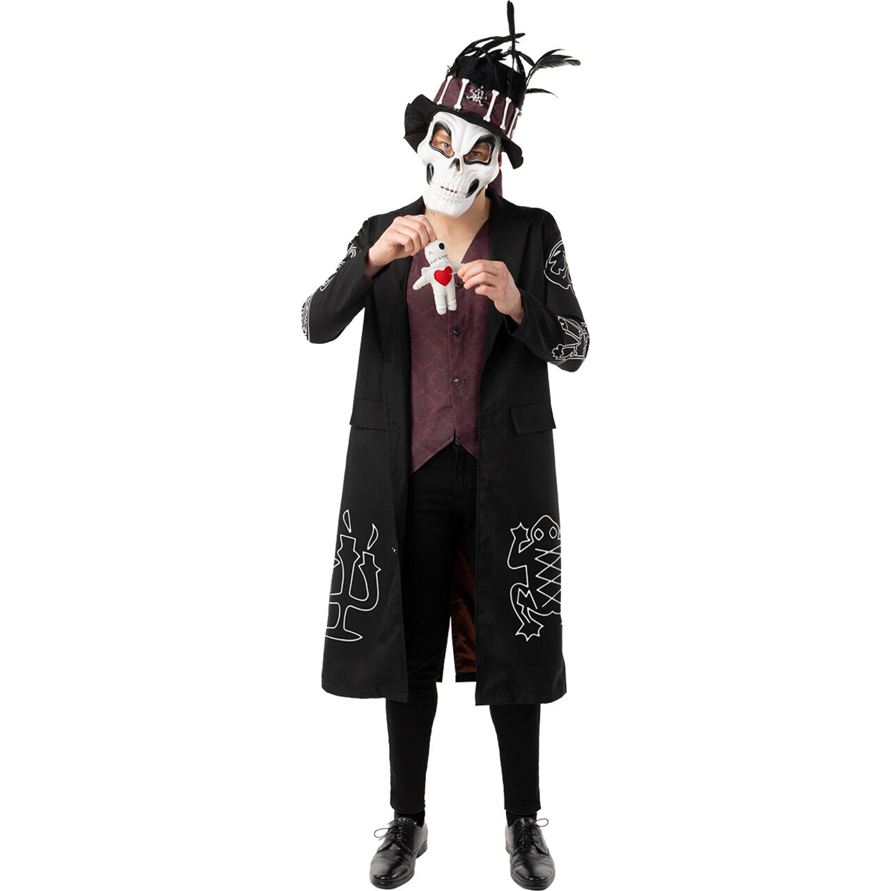 Op deze afbeelding zie je een Kostuums, van het merk Funidelia. Voodoo Master Sjamaan Man Kostuum