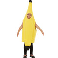 Gele Banaan Uit Fruitsalade Geglipt Kind Kostuum