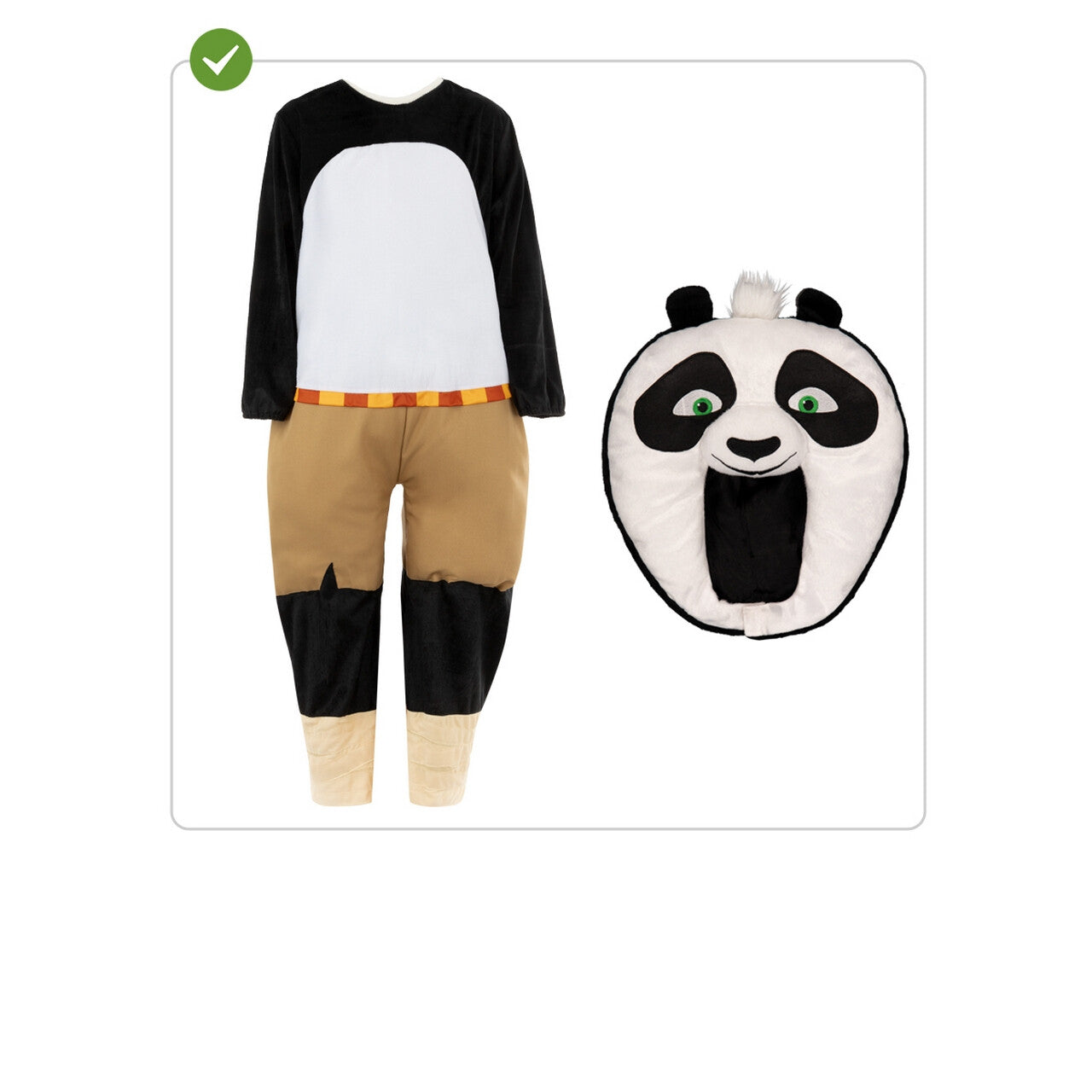 Op deze afbeelding zie je een Kostuums, van het merk Funidelia. Kung Fu Panda Po Kostuum