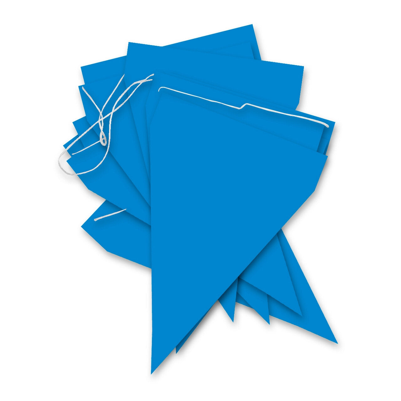 Op deze afbeelding zie je een Decoratie, van het merk Funidelia. Navy Blauwe Vlaggenlijn 9 Wimpels 3 Meter