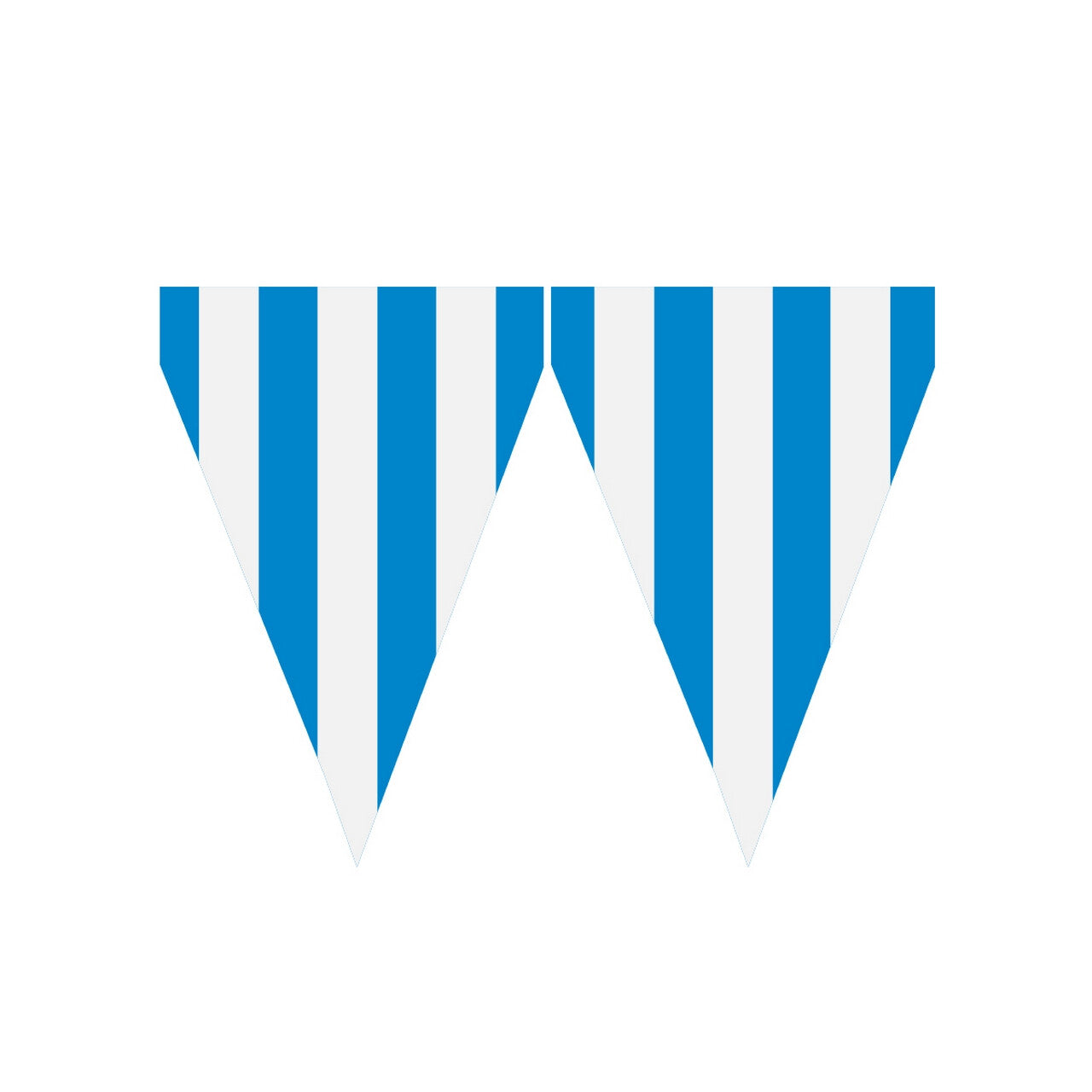 Op deze afbeelding zie je een Decoratie, van het merk Funidelia. Navy Blauwe Vlaggenlijn 9 Wimpels 3 Meter