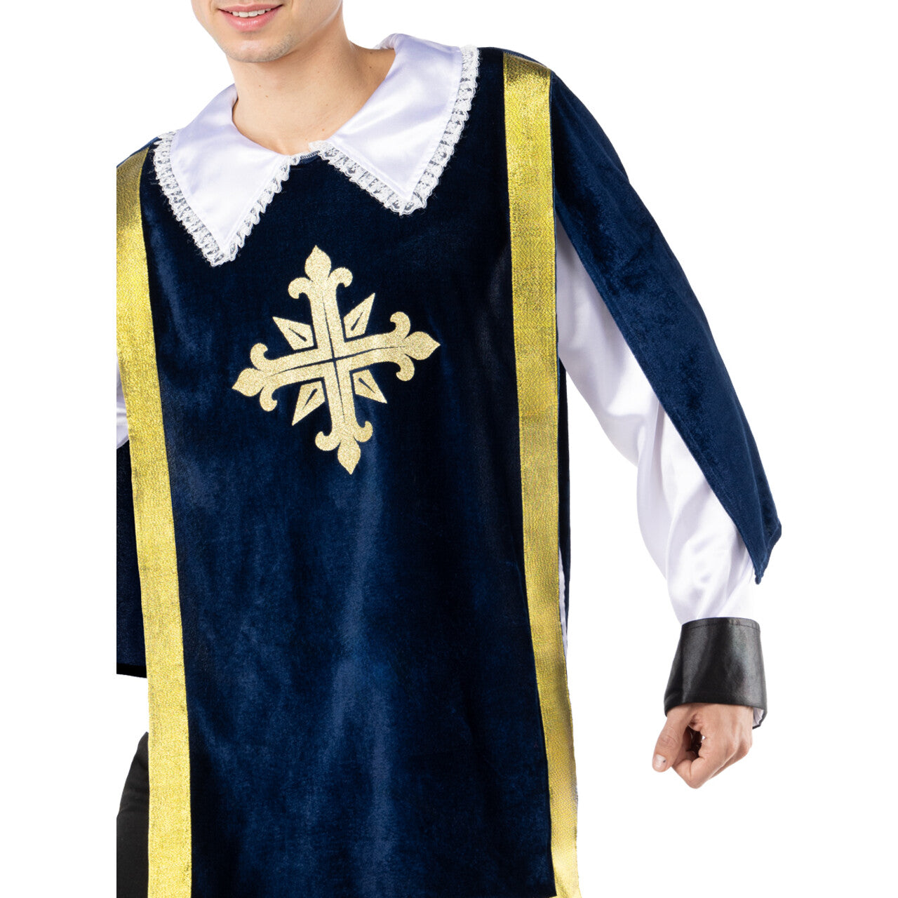 Op deze afbeelding zie je een Kostuums, van het merk Funidelia. Musketeer Moedighart Man Kostuum