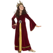 Op deze afbeelding zie je een Kostuums, van het merk Funidelia. Vrouwe Guinevere Meisje Kostuum