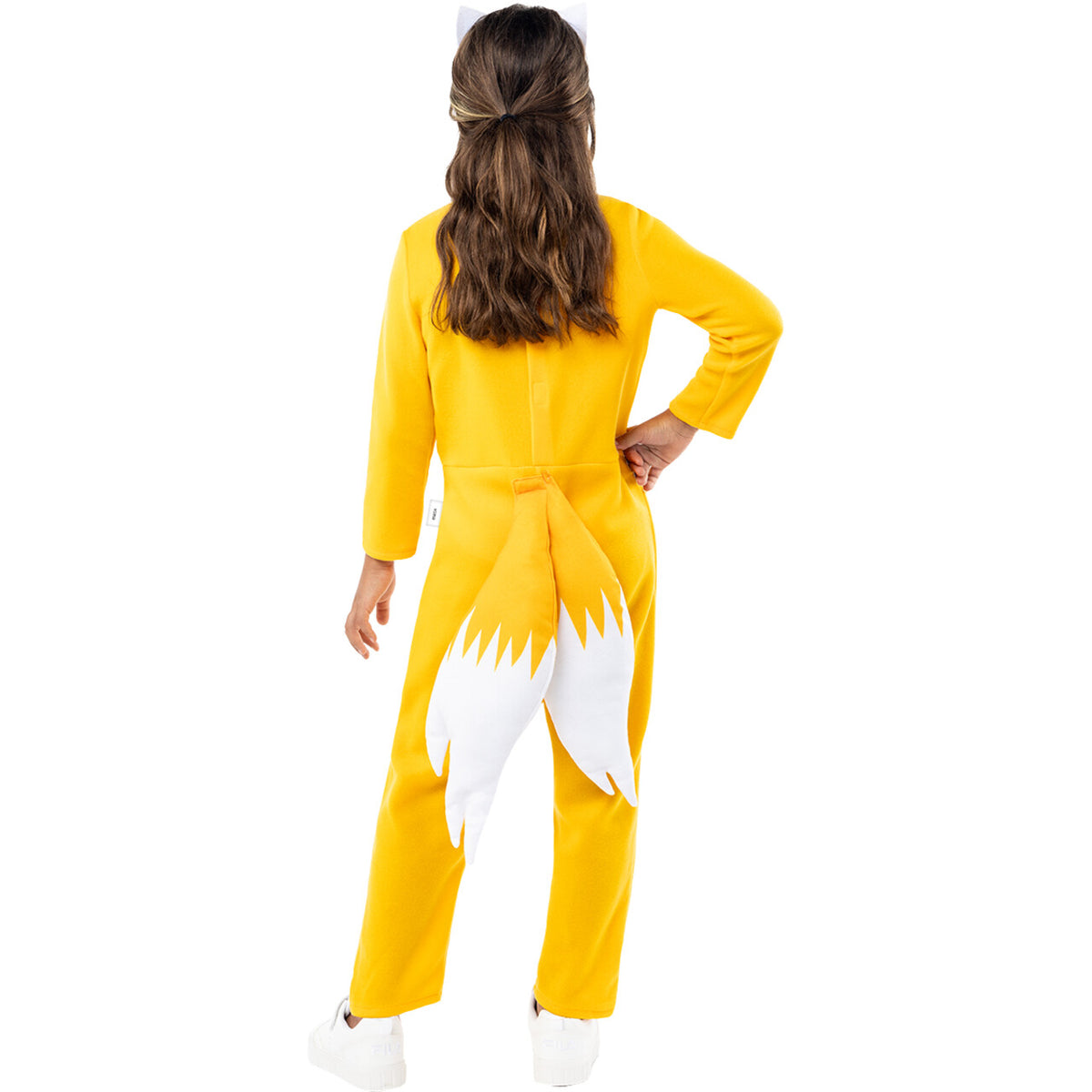 Op deze afbeelding zie je een Kostuums, van het merk Funidelia. Yellow Tails Sonic Kind Kostuum