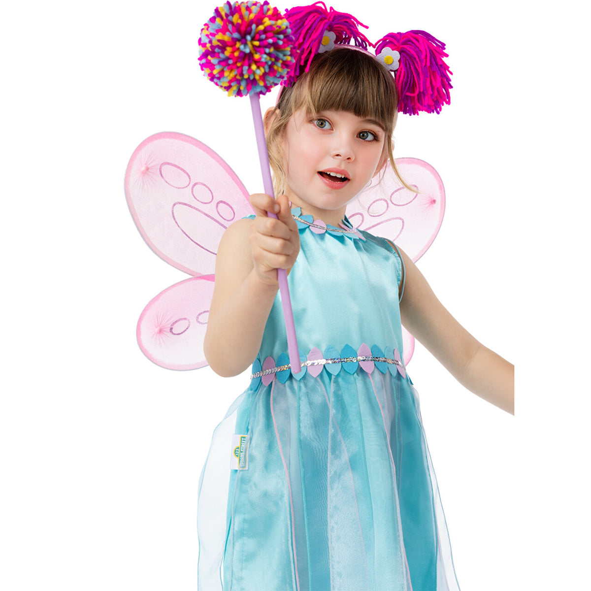 Op deze afbeelding zie je een Kostuums, van het merk Funidelia. Fee Abby Cadabby Sesamstraat Meisje Kostuum