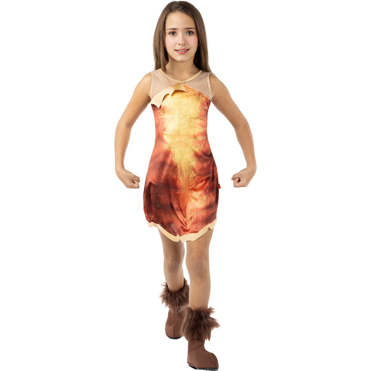 Op deze afbeelding zie je een Kostuums, van het merk Funidelia. Holbewoner Oervrouw Eep The Croods Meisje Kostuum
