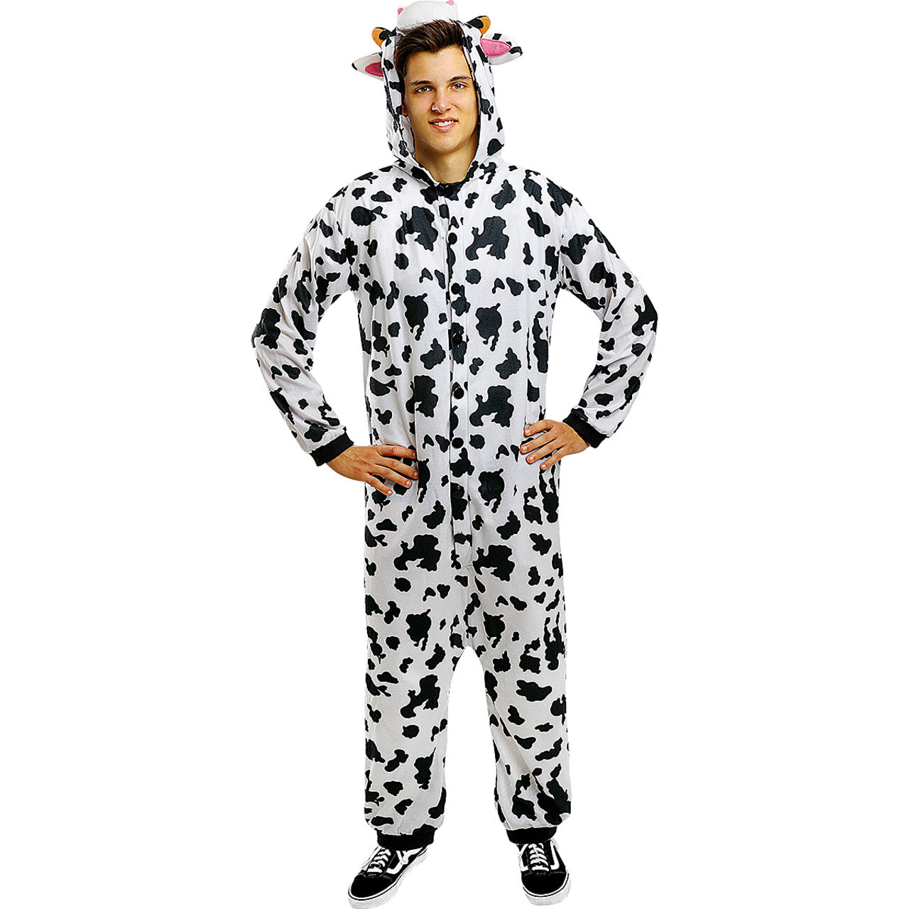 Op deze afbeelding zie je een Kostuums, van het merk Funidelia. Mooh De Koe Onesie Kostuum