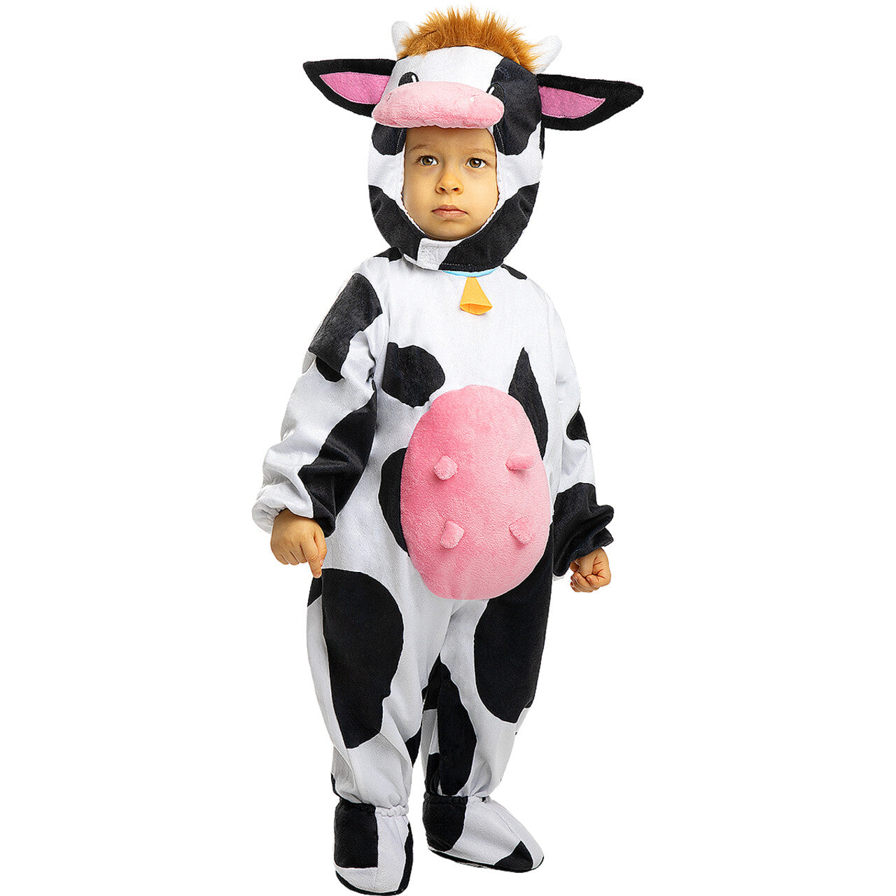 Op deze afbeelding zie je een Kostuums, van het merk Funidelia. Nou Moe Baby Koe Kind Kostuum