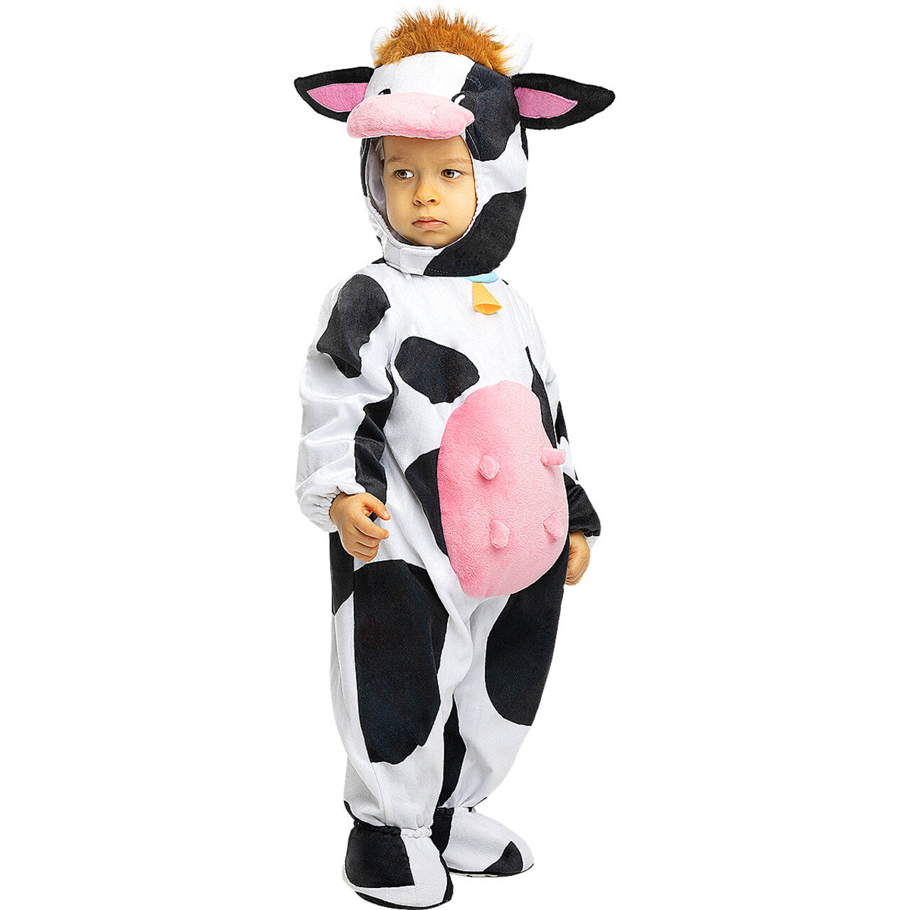 Op deze afbeelding zie je een Kostuums, van het merk Funidelia. Nou Moe Baby Koe Kind Kostuum