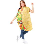 Op deze afbeelding zie je een Kostuums, van het merk Funidelia. Smakelijke Knapperige Taco Unisex Kostuum