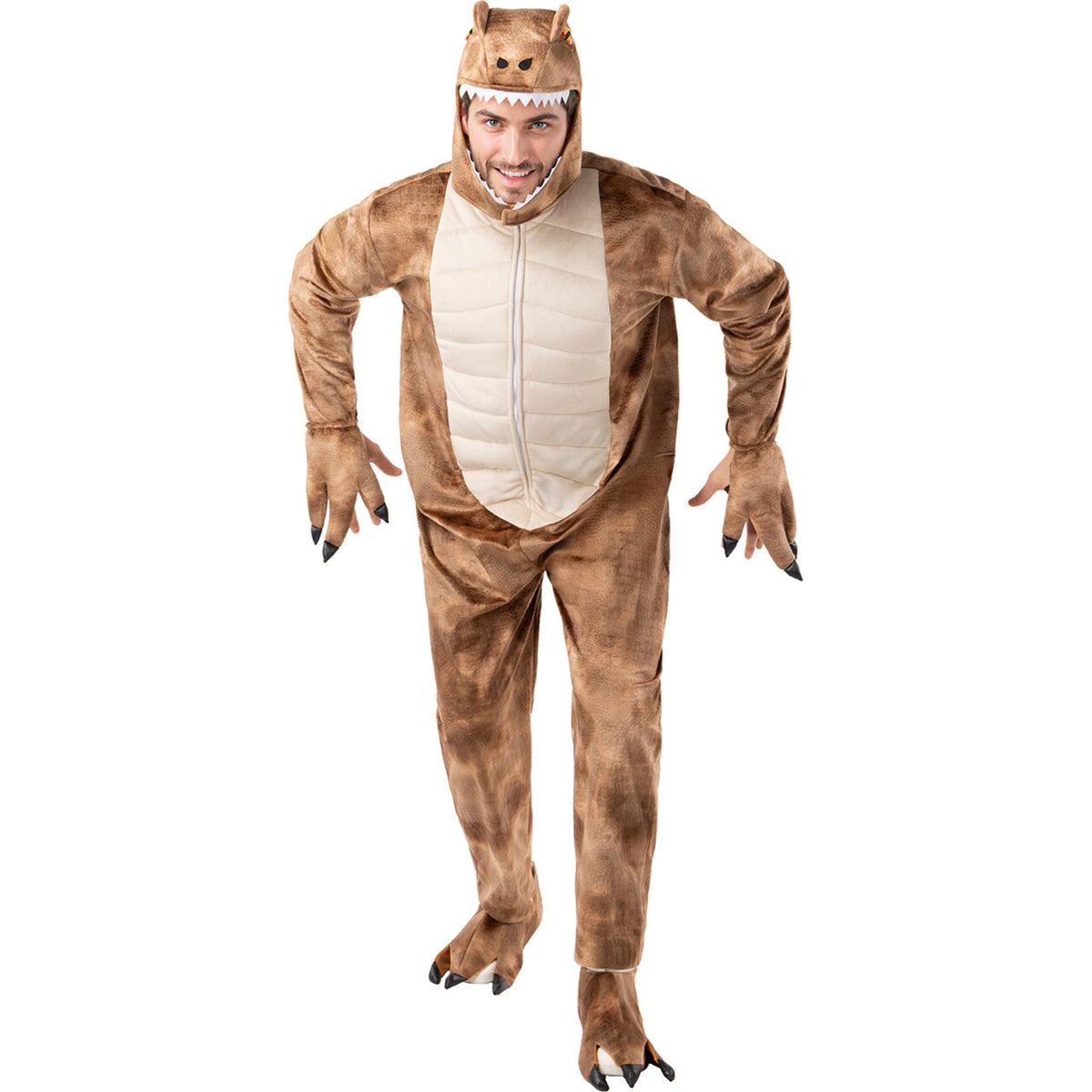 Op deze afbeelding zie je een Kostuums, van het merk Funidelia. T-Rex Dinosaurus Man Kostuum