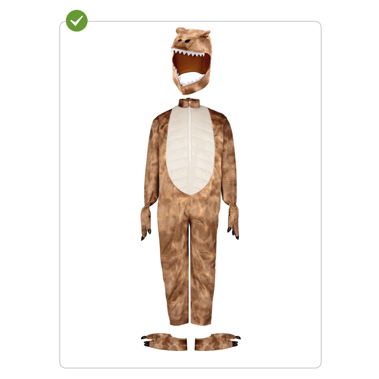 Op deze afbeelding zie je een Kostuums, van het merk Funidelia. T-Rex Dinosaurus Man Kostuum