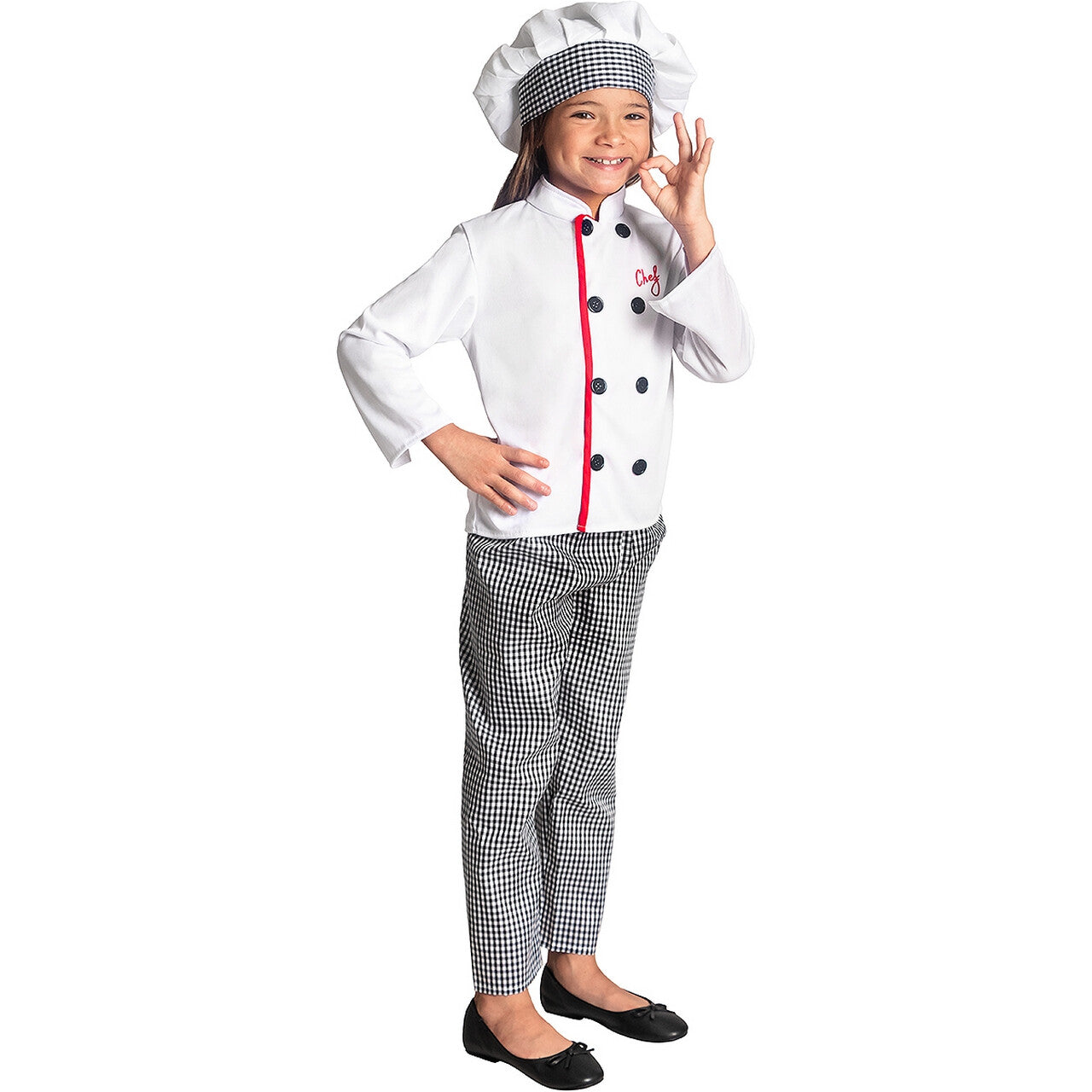 Op deze afbeelding zie je een Kostuums, van het merk Funidelia. Top Chef Saartje Taartje Bakker Kind Kostuum