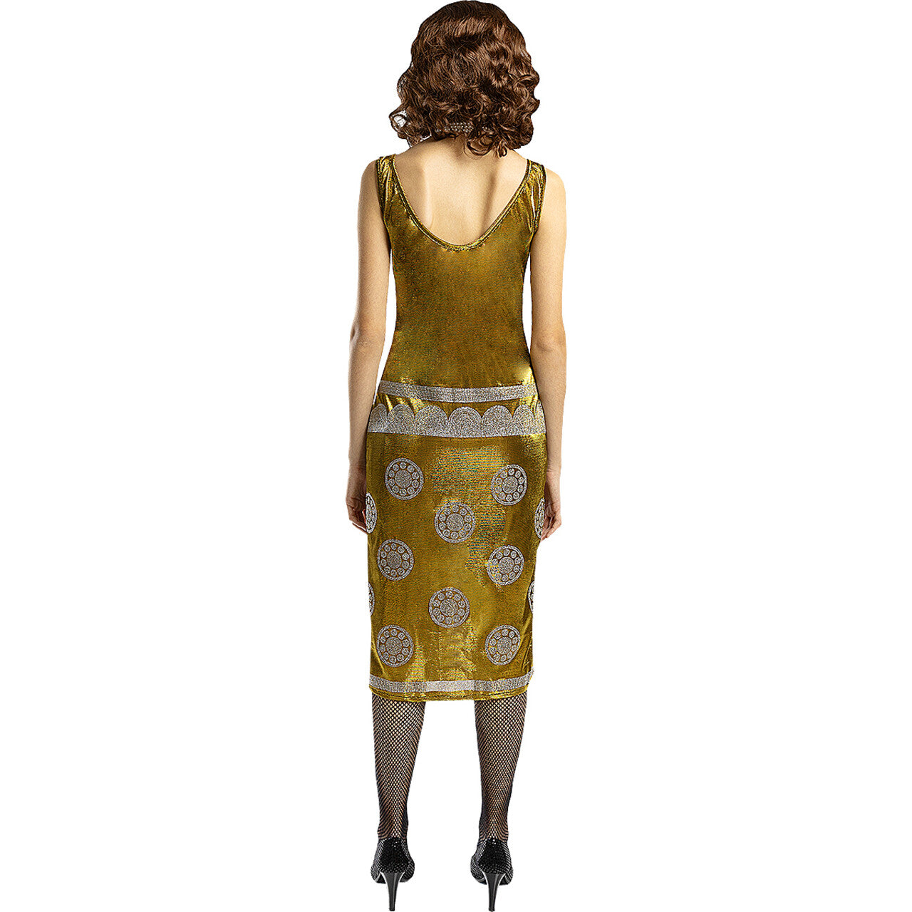 Op deze afbeelding zie je een Kostuums, van het merk Funidelia. Golden Girl Lizzie Stark Peaky Blinders Vrouw Kostuum