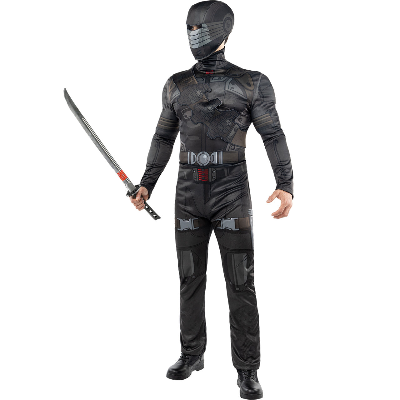 Op deze afbeelding zie je een Kostuums, van het merk Funidelia. Warrior Snake Eyes Gi Joe Man Kostuum