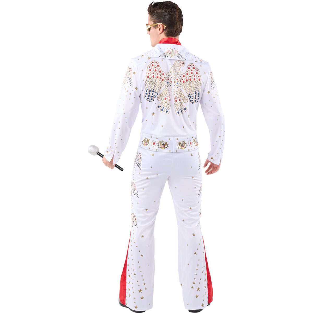 Op deze afbeelding zie je een Kostuums, van het merk Funidelia. Las Vegas Rock N Roll Star Elvis Man Kostuum