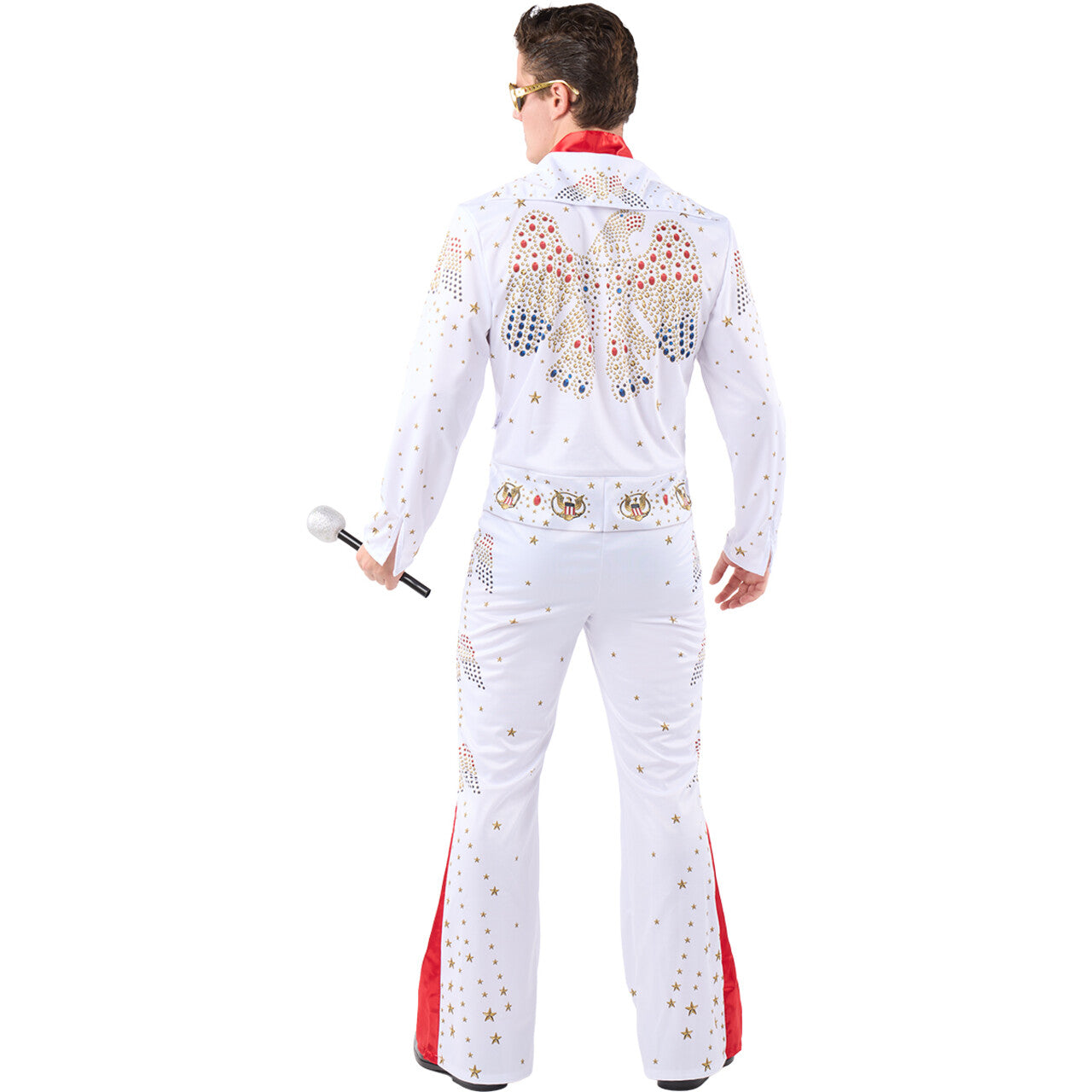 Op deze afbeelding zie je een Kostuums, van het merk Funidelia. Las Vegas Rock N Roll Star Elvis Man Kostuum