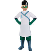 Op deze afbeelding zie je een Kostuums, van het merk Funidelia. Romeo Pj Masks Kwaadaardige Wetenschapper Jongen Kostuum