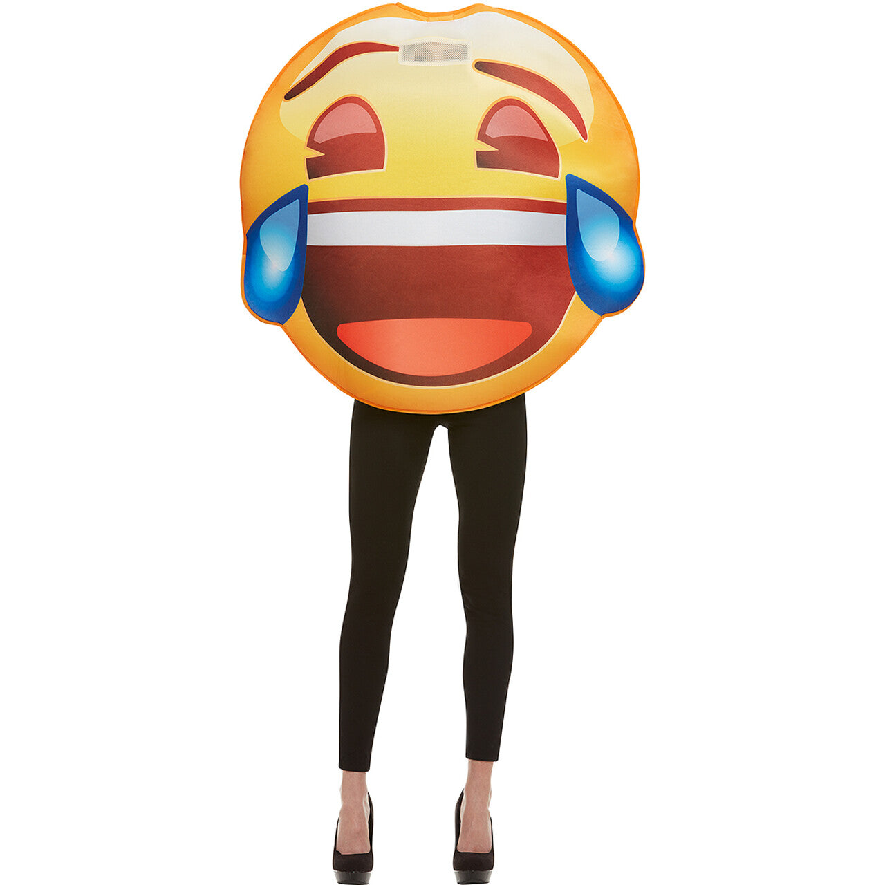 Op deze afbeelding zie je een Kostuums, van het merk Funidelia. Emoji Lol Enorme Lachkick Kostuum
