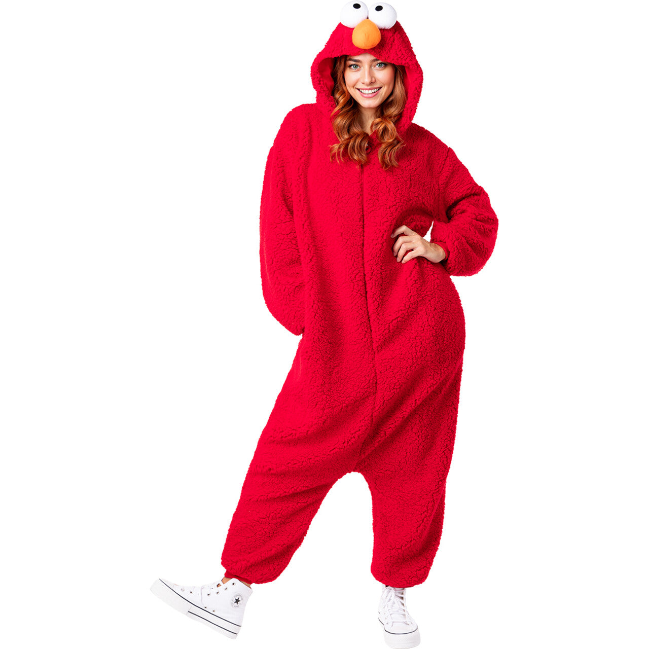 Op deze afbeelding zie je een Kostuums, van het merk Funidelia. Elmo Kostuum - Sesamstraat™