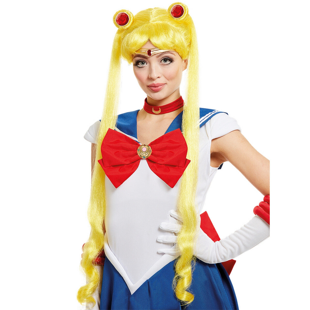 Op deze afbeelding zie je een Accessoires, van het merk Funidelia. Sailor Moon Pruik Cosplay
