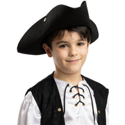 Op deze afbeelding zie je een Accessoires, van het merk Funidelia. Zwarte Piraten Hoed Piraat Pablo