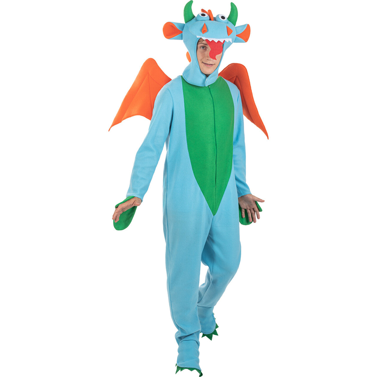 Op deze afbeelding zie je een Kostuums, van het merk Funidelia. Drago De Vriendelijke Draak Kostuum