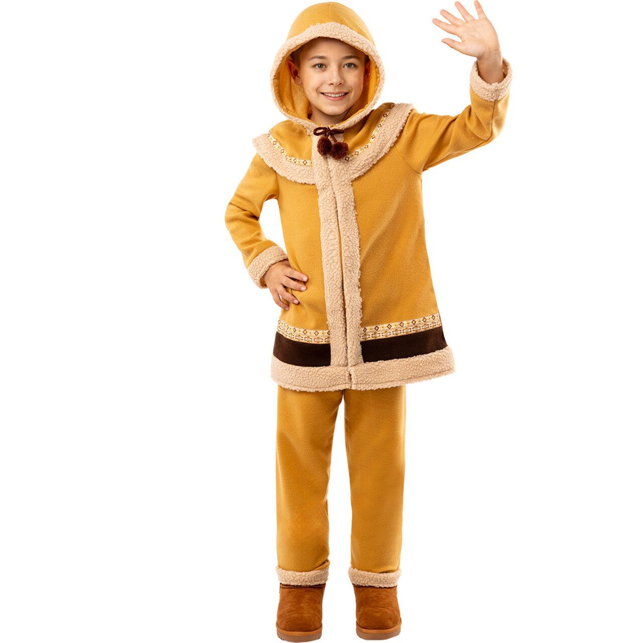 Op deze afbeelding zie je een Kostuums, van het merk Funidelia. Noordpoolse Visser Kind Kostuum