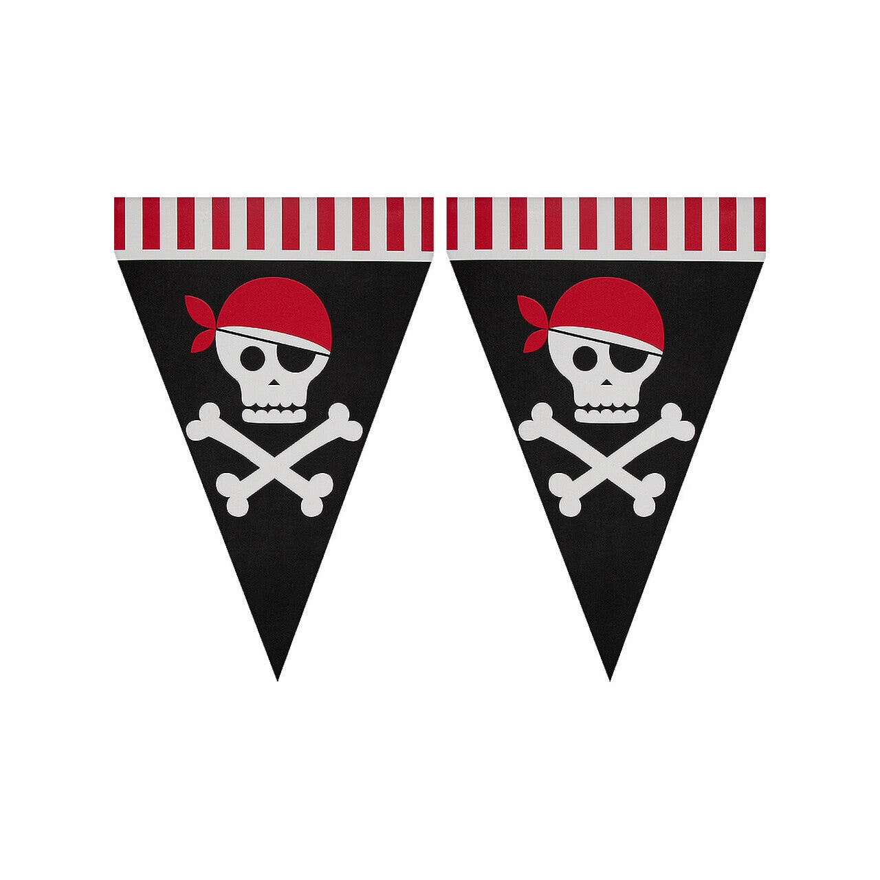 Op deze afbeelding zie je een Decoratie, van het merk Funidelia. Vlaggenlijn Pirates Party 3 Meter